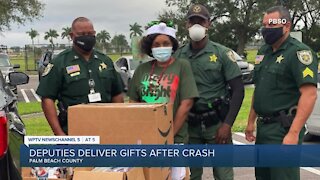 Palm Beach County deputies help deliver gifts after nonprofits' bus involved in crash