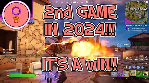 Fortnite | 2nd Game in 2024!!! It's a Win!!
