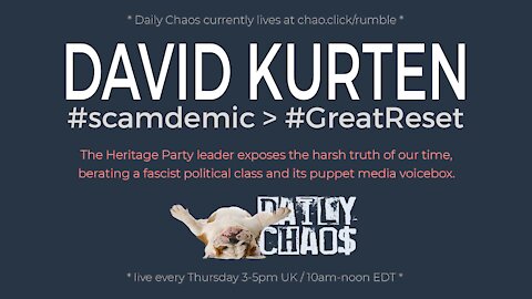 DAVID KURTEN: #scamdemic > #GreatReset ~ Daily Chaos