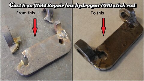 Cast Iron Weld Repair low hydrogen 7018 stick rod