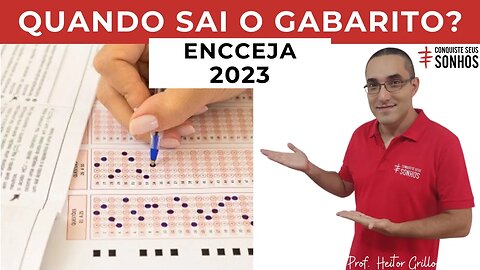 QUANDO SAI O GABARITO? - ENCCEJA 2023