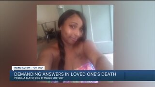 Protesters demand answers in loved one's death