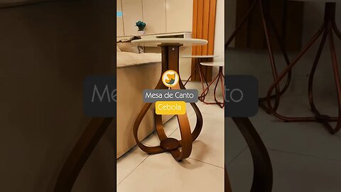 Mesa De Canto Cebola combina com qualquer ambiente e deixa tudo mais moderno!