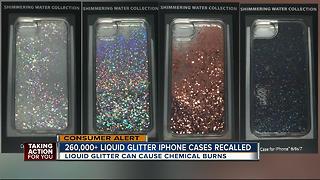 Glittery iPhone cases recalled due to skin irritations, burns