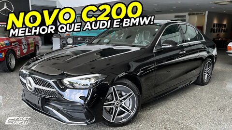 NOVO MERCEDES-BENZ CLASSE C (C200) AMG LINE 2022 EM DETALHES! SEDAN LUXUOSO COM INTERIOR FUTURISTA!