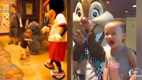 Kids vs Mascot Funny babies