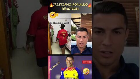 RONALDO REACTION VIDEO 😂😂😂 #shorts #ronaldo #football #messi #nymar #new #soccer #trending