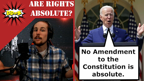 DDoS- Biden Says No Rights are "Absolute" When Introducing Gun Control