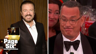 Ricky Gervais, five-time Golden Globes host, is the king of cringe