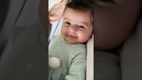 Cute Baby try not to smile Challenge #41 #shorts