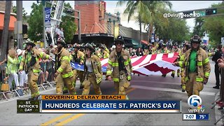 Hundreds celebrate St. Patrick's Day in Delray Beach