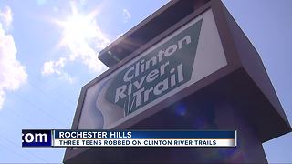 Three teens robbed on Clinton River Trails
