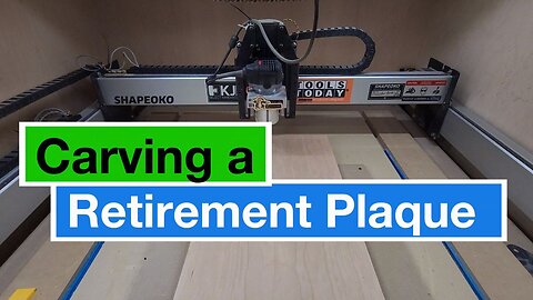 Carving A Retirement Plaque with chalk board