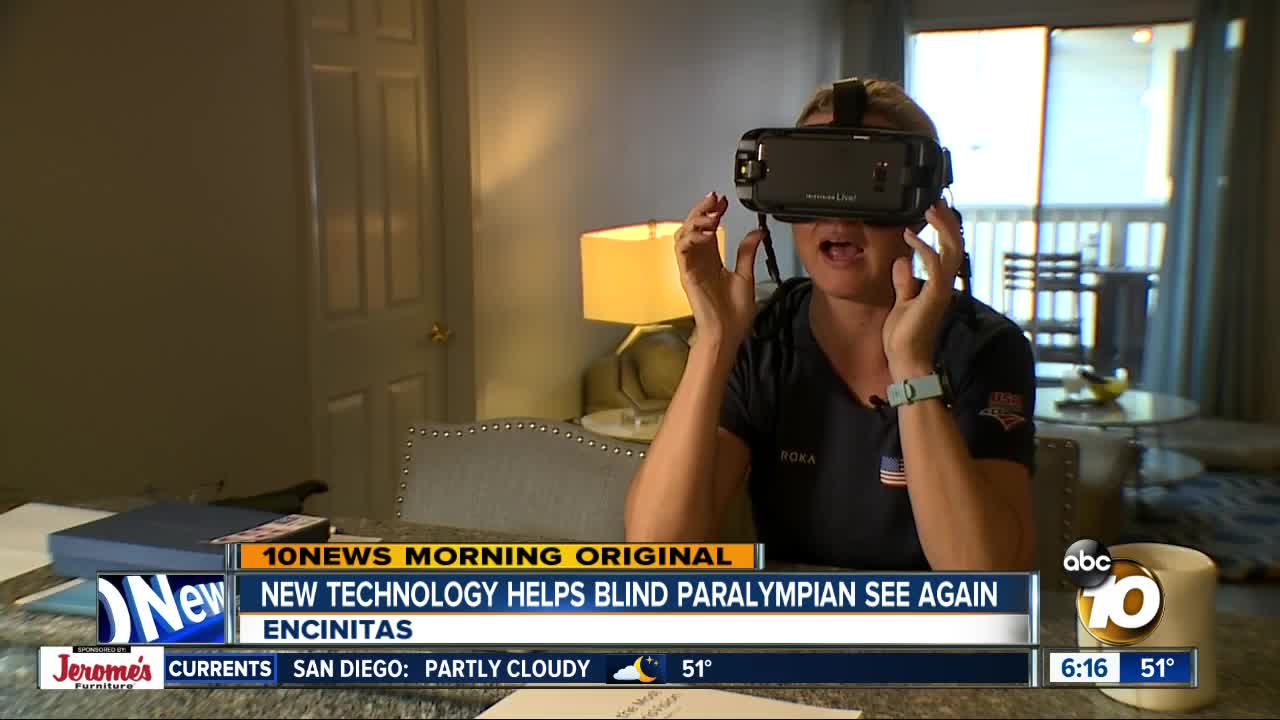 New technology helping blind paralympian regain her sight