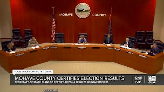 Mohave County certifies election results, assures Biden win