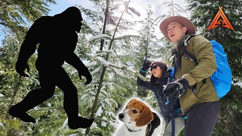 Snowshoeing for Bigfoot Clues near Skookum Meadow Washington