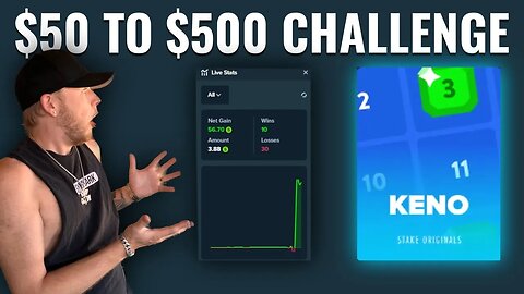 $50 to $500 Challenge on STAKE! SUCCESS?!