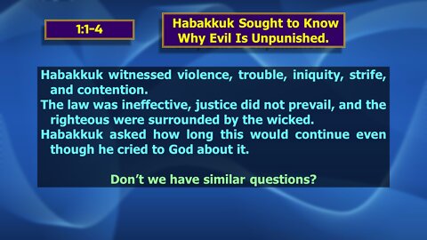Video Bible Study: Habakkuk - #1