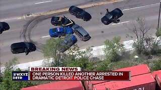 WATCH: Police arrest shooting suspect after wild chase in Detroit ends with shots fired