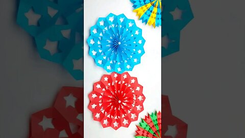Make a Beautiful 3D Christmas Snowflakes in 1 Minute🎄❄😍 #diy #crafts #snowflakes