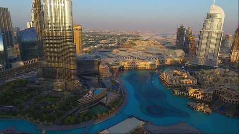 Burj khalifa | Dron to Dubai city