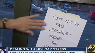 How to deal with holiday stress