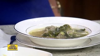 Making Italian Wedding Soup, Bavaro's recipe