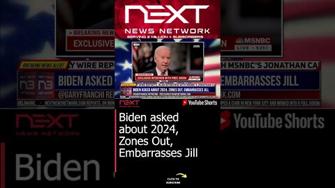 Biden asked about 2024, Zones Out, Embarrasses Jill #shorts