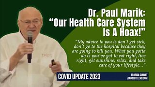 Dr. Paul Marik completely exposed the health care system hoax