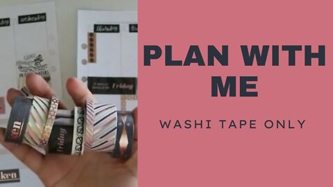 Plan with me Washi Tape Only Spread // Plan with me Christian Planner