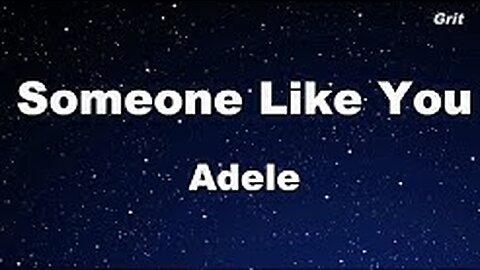 Adele - Someone like you (karaoke)