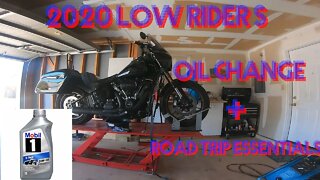 2020 Harley Davidson Low Rider S | Road Trip Gear | Motorcycle Oil Change