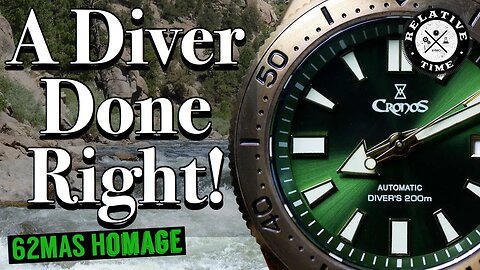 Budget Diver Done Right! Cronos Bronze Diver Review (62MAS Homage)