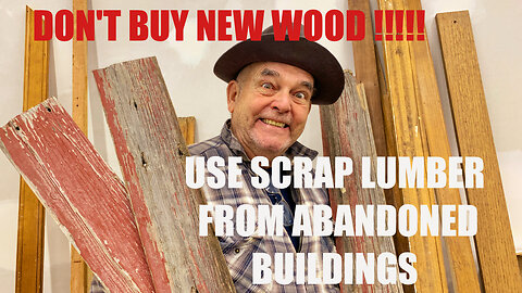 Dont buy new lumber, repurpose abandoned homes lumber