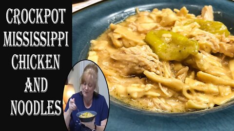 CROCKPOT MISSISSIPPI CHICKEN AND NOODLES | Easy Slow Cooker Recipe