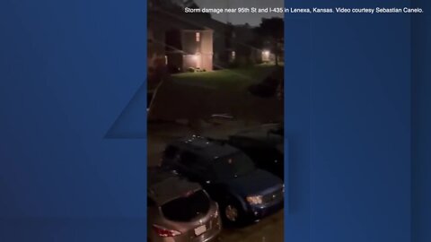 VIDEO: Storm damage on June 8, 2022 in Lenexa, Kansas