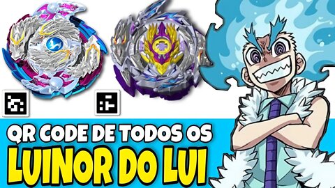 QR CODES de TODOS OS LUINOR (LONGINUS) de BEYBLADE BURST APP