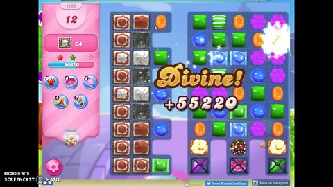 Candy Crush Level 2185 Audio Talkthrough, 3 Stars 0 Boosters