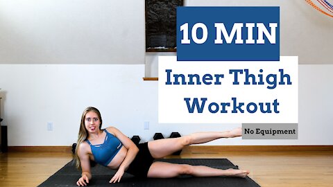 10 MIN INNER THIGH WORKOUT- Strengthen and tone your inner thighs / No Equipment | Selah Myers