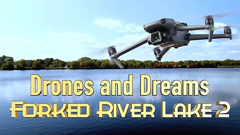 Hidden Gem Revealed: A Drone's Perspective on Forked River Lake #2 🏞️✈️ 4K