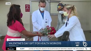 Appreciation for health care workers on Valentine's Day