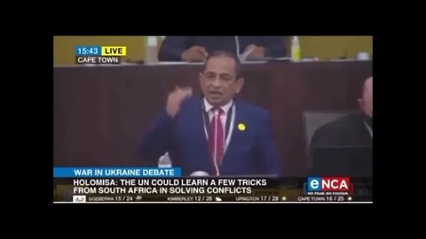 Based South African MP Shaik Emam dropping truth bombs on the Ukraine Russia war, US, and NATO