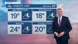 Southeast Wisconsin weather: Lows fall into the 20s, partly cloudy tonight