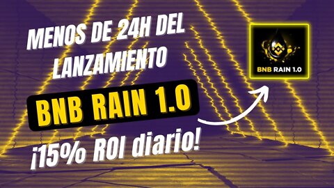 BNB RAIN 1.0 español 🤑🤑 gana 15% ROI diario