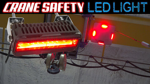 LED RED Crane Zone Light - Pedestrian Safety