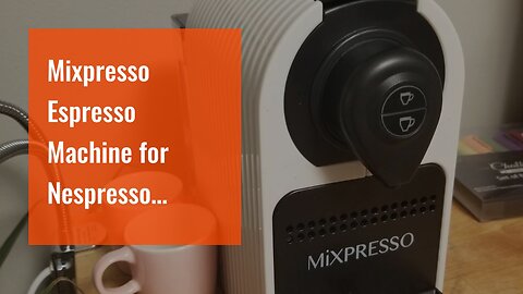 Mixpresso Espresso Machine for Nespresso Compatible Capsule, Single Serve Coffee Maker Programm...