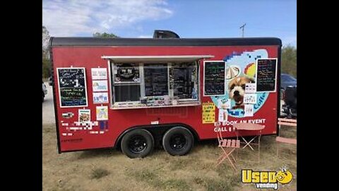 Licensed 2022 Cargo Craft Expedition 8' x 16' Coffee & Shaved Ice Concession Trailer for Sale