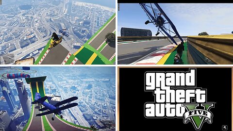 Grand Theft Auto 5 I GTA 5 Online Gameplay (Airplane VS Motorcycles) FunnyMoment😁😂🤣😃