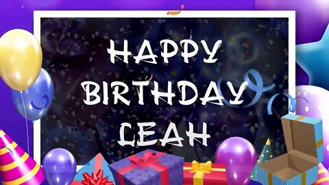 Wish you a very Happy Birthday Leah