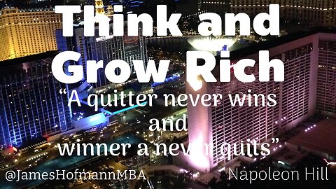 A Quitter Never Wins and a Winner Never Quits! Think and Grow Rich -Napoleon Hill #success #shorts